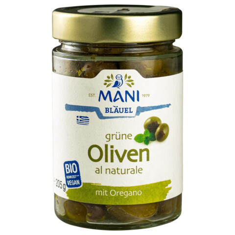 Grüne Oliven al naturale 205g